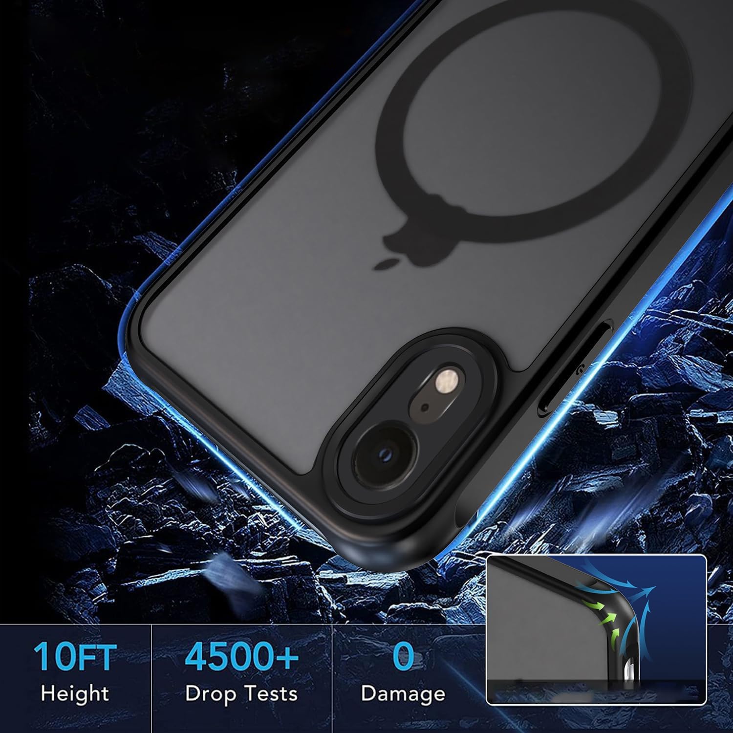Amazon.co.jp: QAZWERT MagSafe対応 iPhoneXR 用 ケース カバー